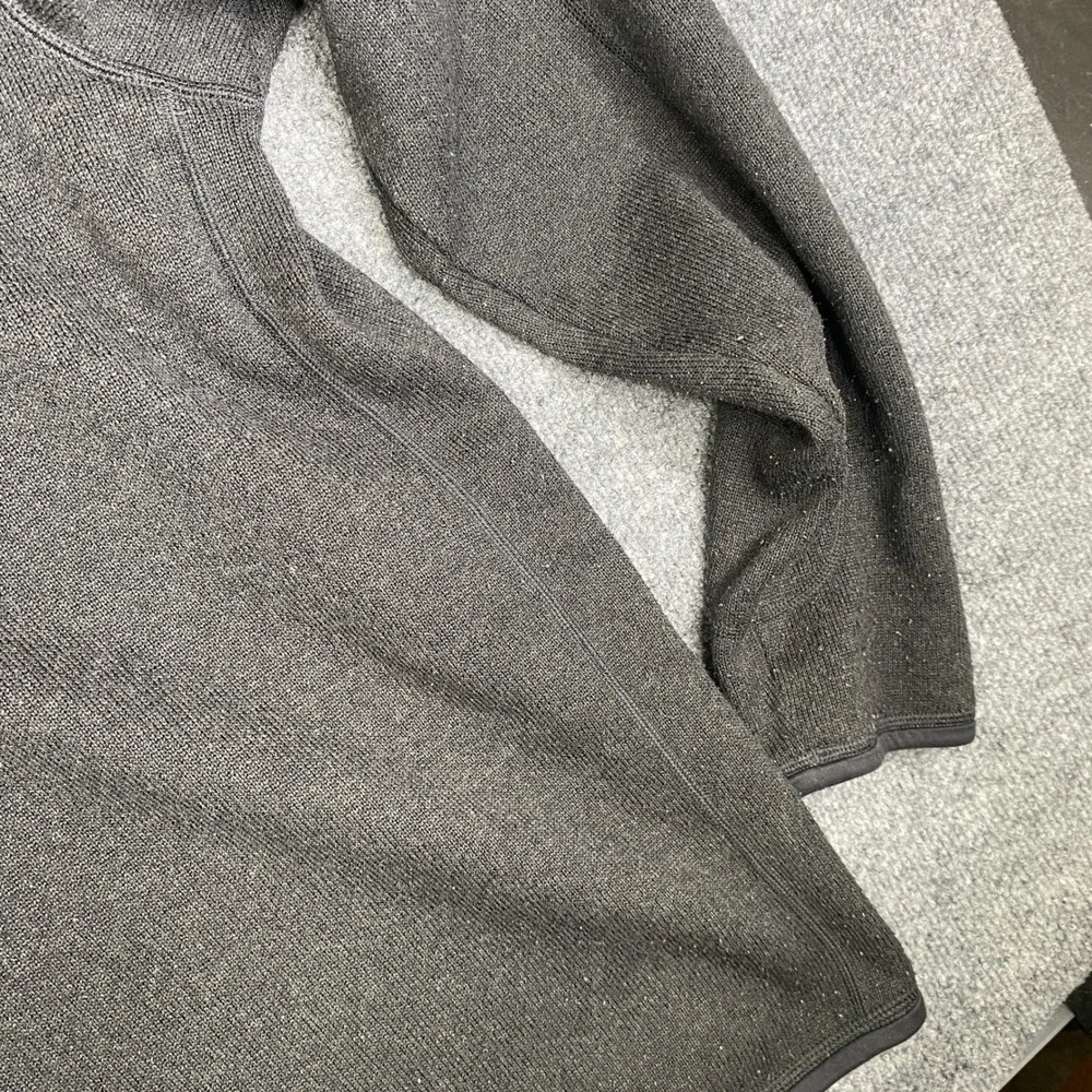 Patagonia Better Sweater 1/4 Zip Fleece Mens XL Black Pullover 25522 FA17